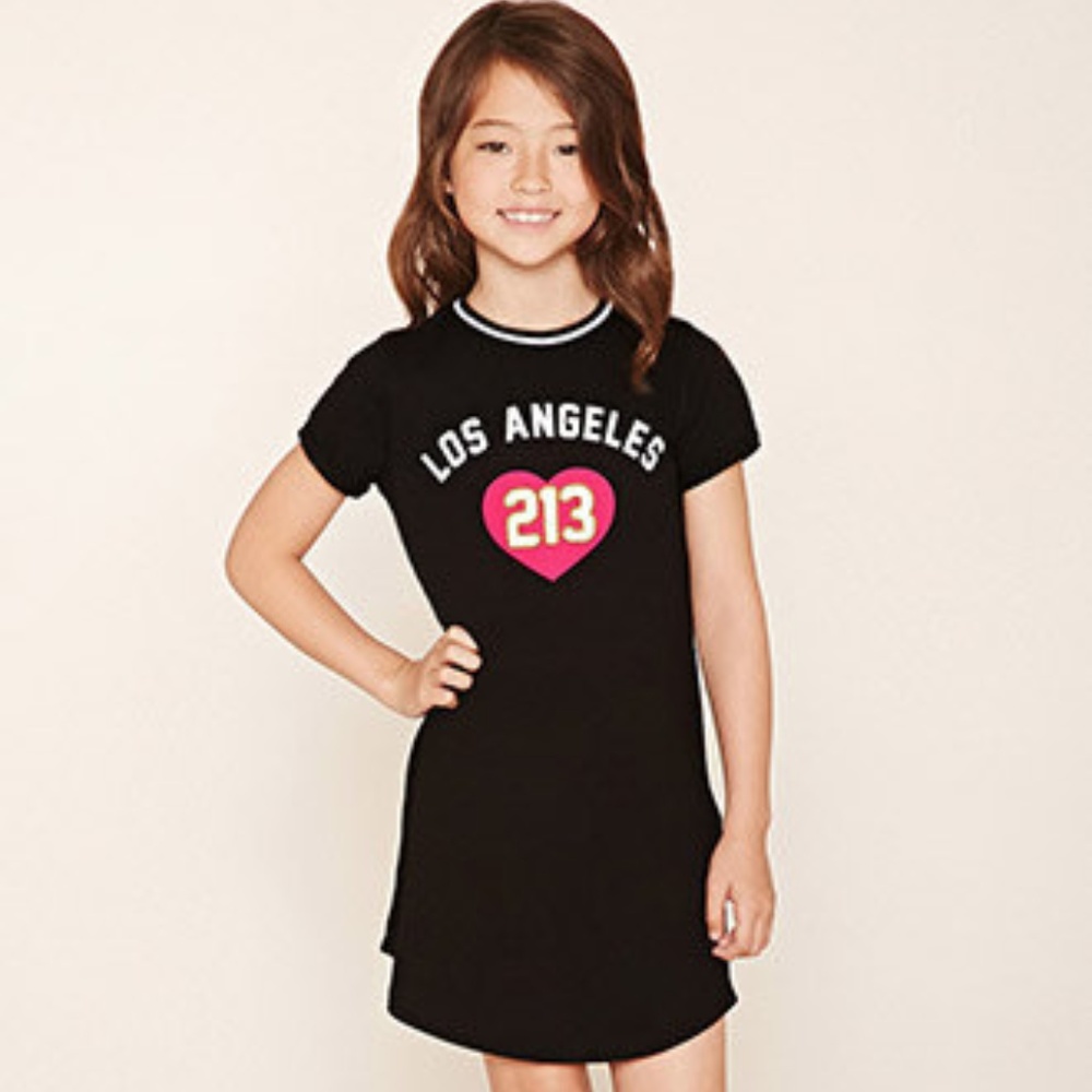 Forever 21 Girls Los Angeles T-Shirt Dress
